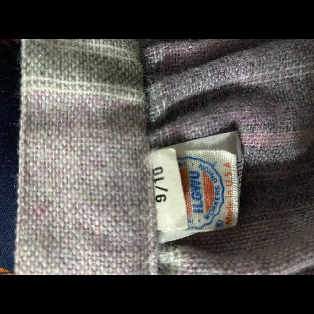 Vintage purple plaid skirt - Picture 4 of 4